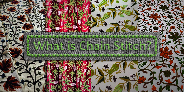 What is chain stitch embroidery